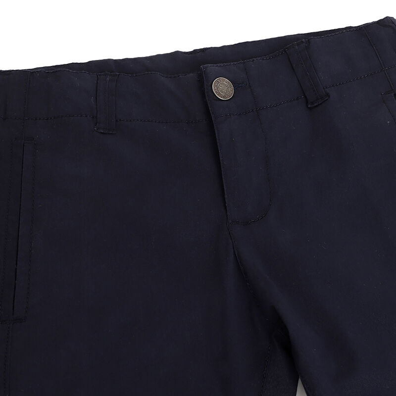 Boys Dark Blue Solid Long Trousers image number null